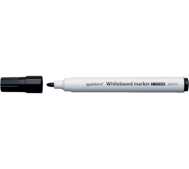 Whiteboardmarker Quantore rond 1-1.5mm zwart