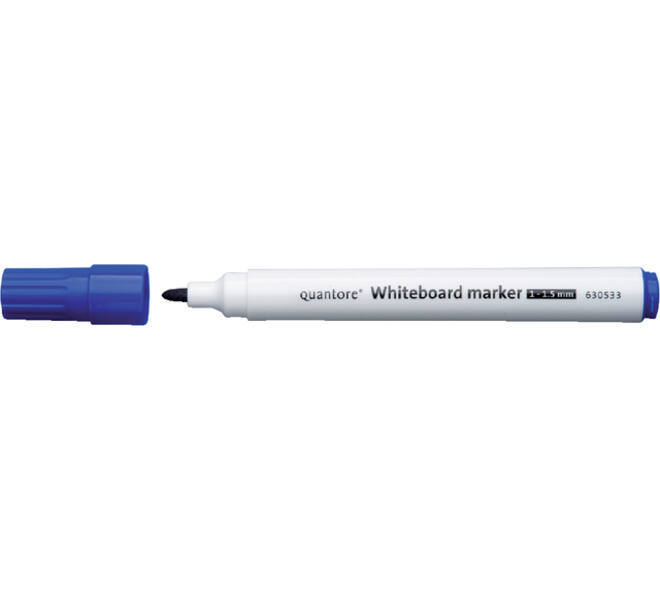 Whiteboardmarker Quantore rond 1-1.5mm blauw