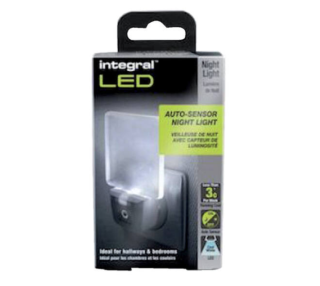 Led nachtlamp Integral 4000K koel wit 0.6W 20lumen sensor