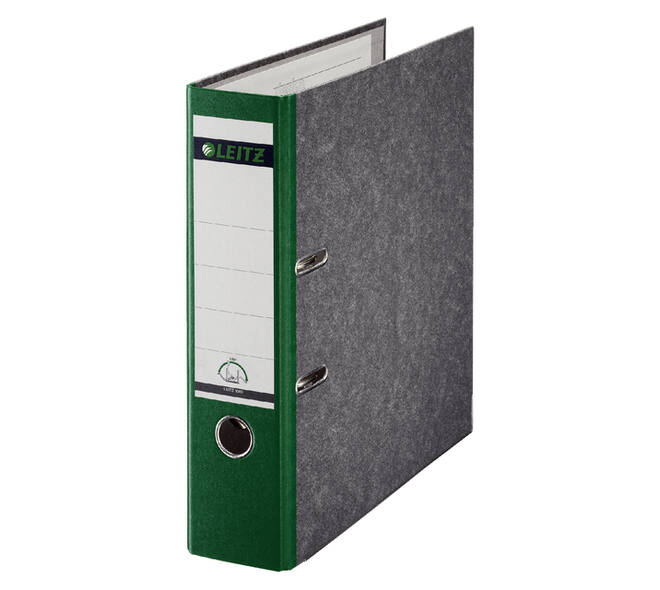 Ordner Leitz 1080 180° 80mm karton A4 groen