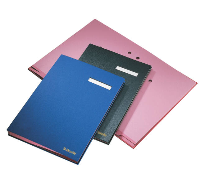 Vloeiboek Esselte 6210 karton 20 tabbladen zwart