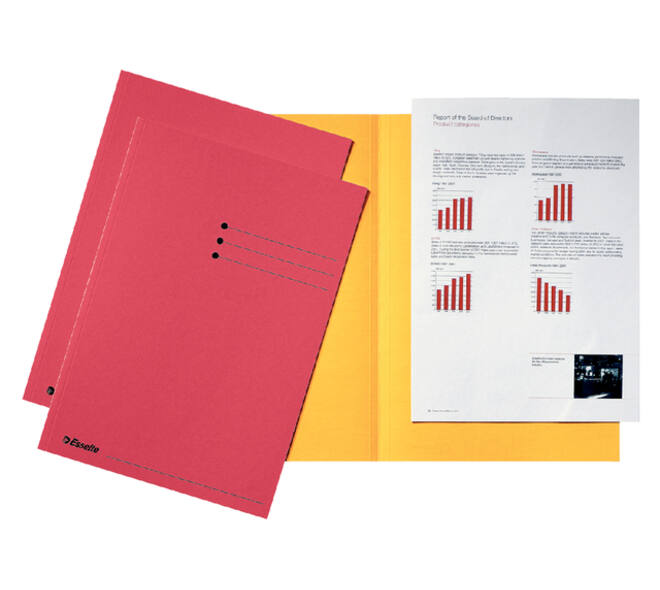 Vouwmap Esselte A4 manilla 180gr rood