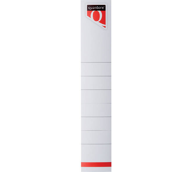 Rugetiket Quantore smal 34x190mm zelfklevend wit 10 stuks