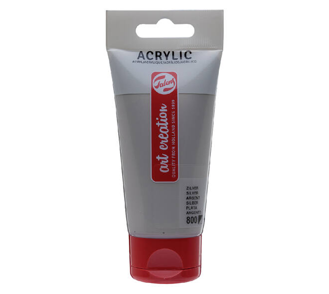 Acrylverf Talens Art Creation 800 zilver tube à 75ml