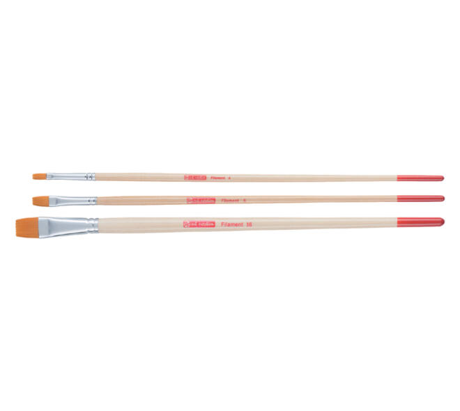 Penseel Talens Art Creation filament plat assorti set à 3 stuks