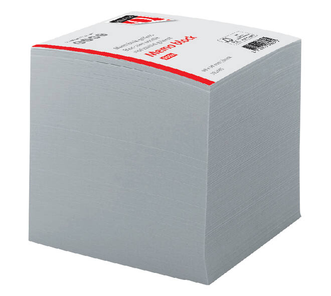 Memoblok Quantore kopgelijmd 98x98mm 900 vel