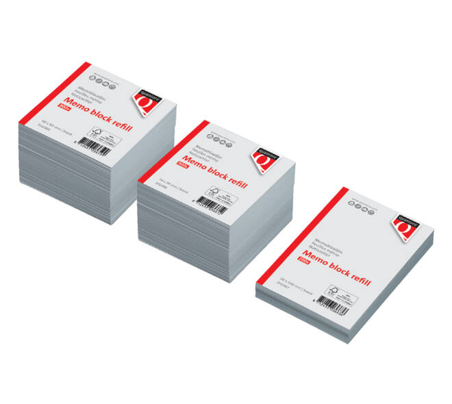 Memoblaadjes Quantore losbladig 90x90x90mm 900 vel