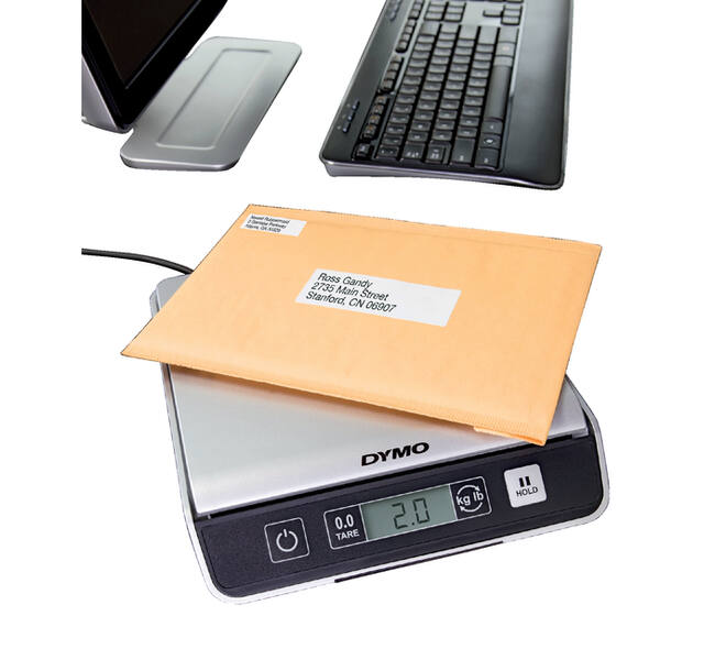 Pakketweger Dymo M10 digitaal tot 10 kilogram zilver/zwart