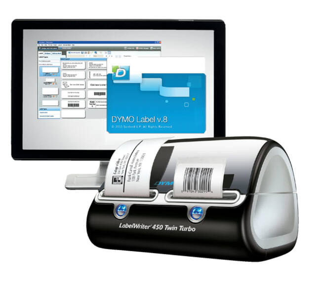 Labelprinter Dymo LabelWriter 450 Twin Turbo desktop zwart