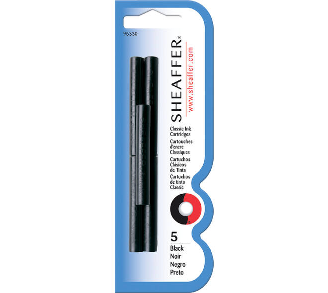 Inktpatroon Sheaffer skrip classic zwart blister à 5 stuks