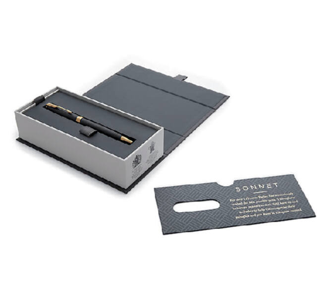 Balpen Parker Sonnet matte black lacquer GT medium