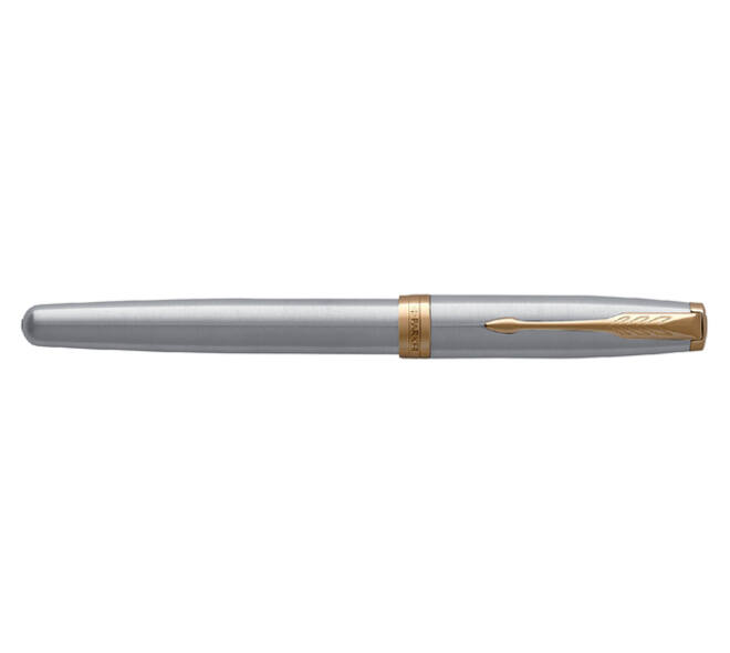 Vulpen Parker Sonnet stainless steel GT fijn