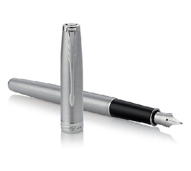 Vulpen Parker Sonnet stainless steel CT fijn
