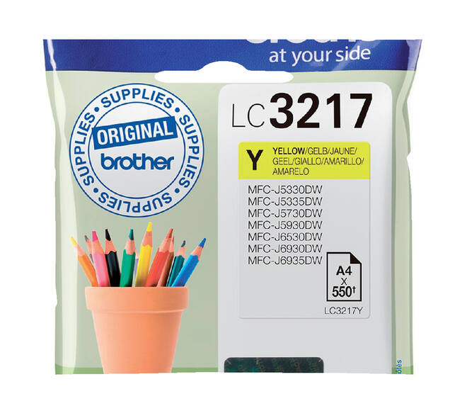 Inktcartridge Brother LC-3217Y geel