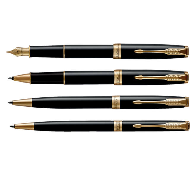 Balpen Parker Sonnet black lacquer GT medium