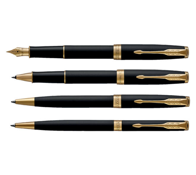 Balpen Parker Sonnet matte black lacquer GT medium