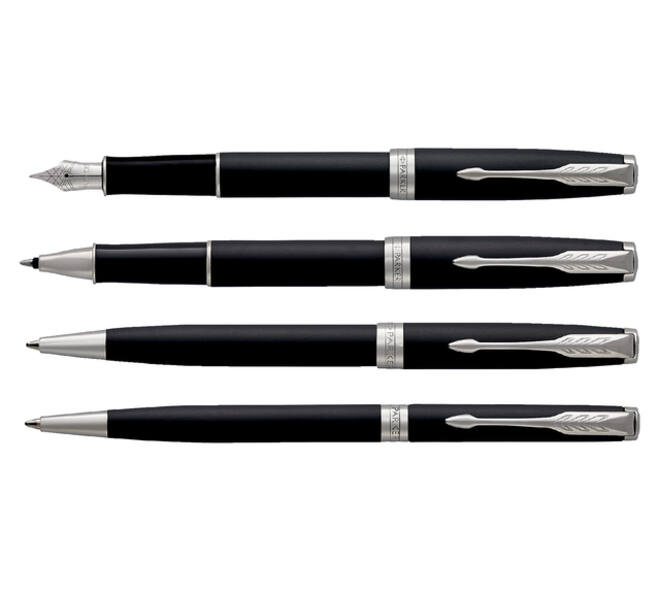 Balpen Parker Sonnet matte black lacquer CT medium