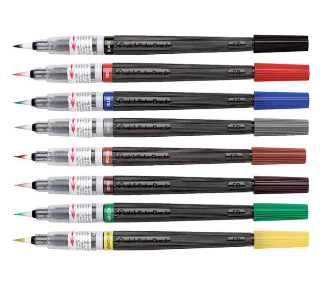 Brushpen Pentel XGFL-101X zwart