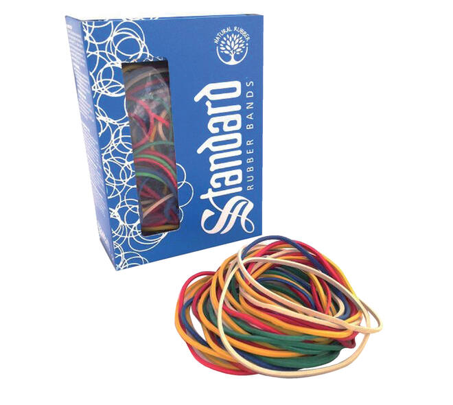 Elastiek Standard Rubber Bands 18 50gr 94 stuks assorti