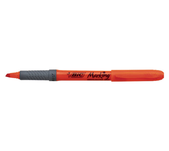 Markeerstift Bic brite liner grip oranje