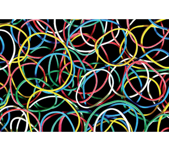Elastiek Standard Rubber Bands 18 50gr 94 stuks assorti