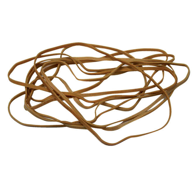 Elastiek Standard Rubber Bands 24 150x1.5mm 50gr 85 stuks bruin