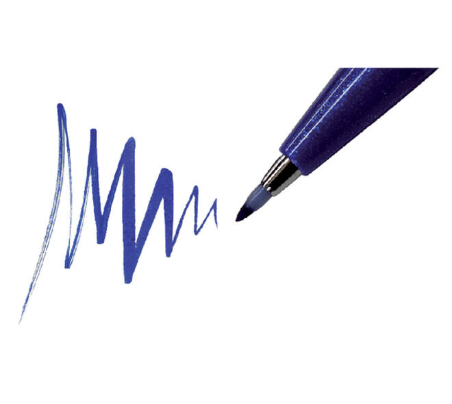Brushpen Pentel SES15C Sign Artist standaardkleuren 12 stuks