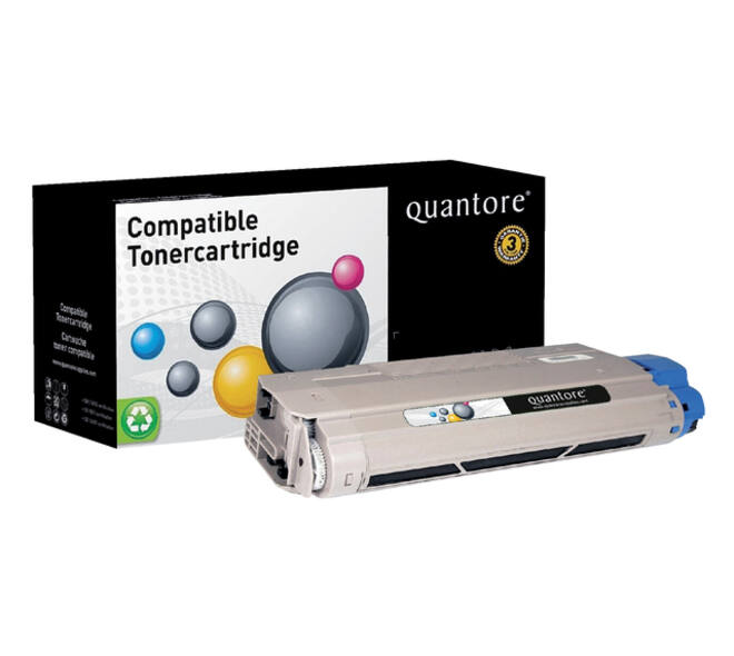 Toner Quantore alternatief tbv Oki 44318608 zwart