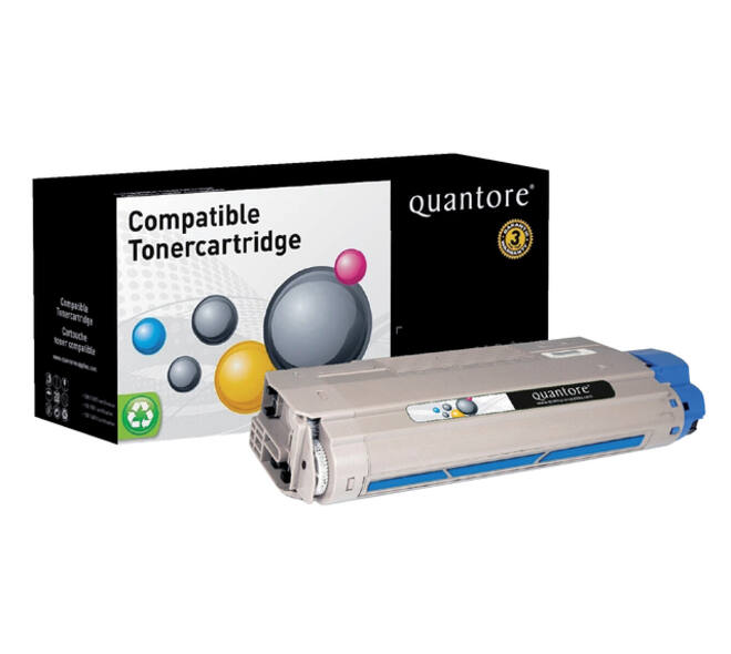 Toner Quantore alternatief tbv Oki 44318607 blauw