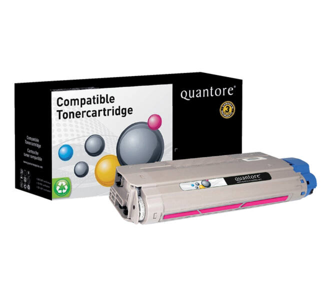 Toner Quantore alternatief tbv Oki 44318606 rood
