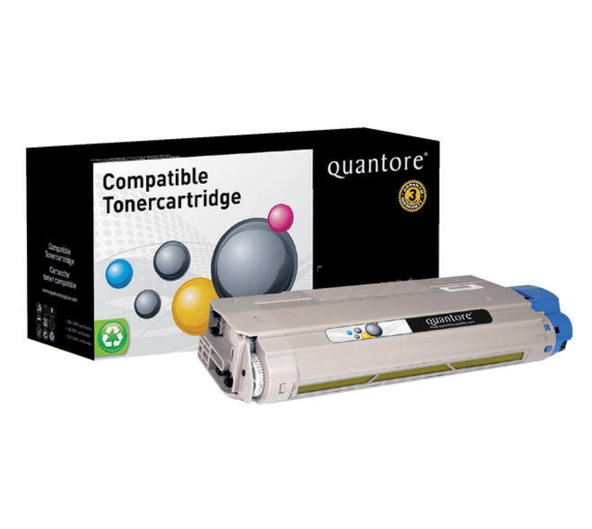Toner Quantore alternatief tbv Oki 44318605 geel