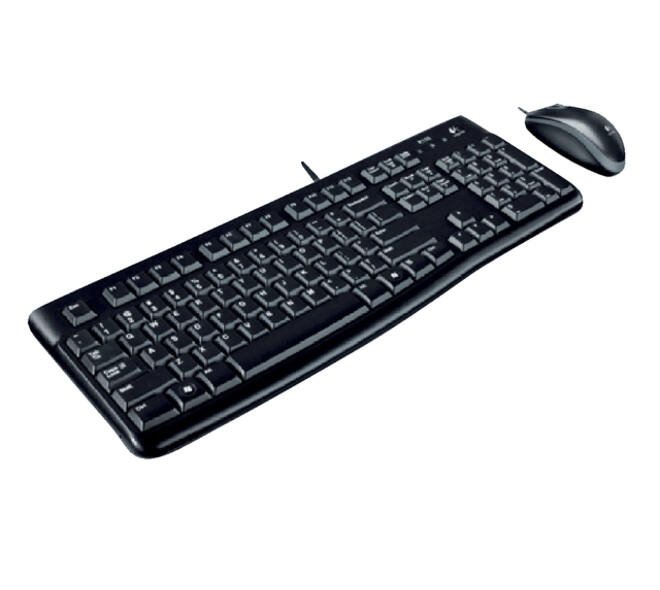 Toetsenbord- en muisset Logitech MK120 bedraad QWERTY zwart