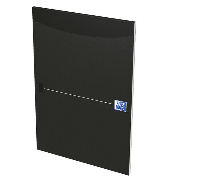 Schrijfblok Oxford Office Smart A4 lijn 50 vel 80-90gr zwart