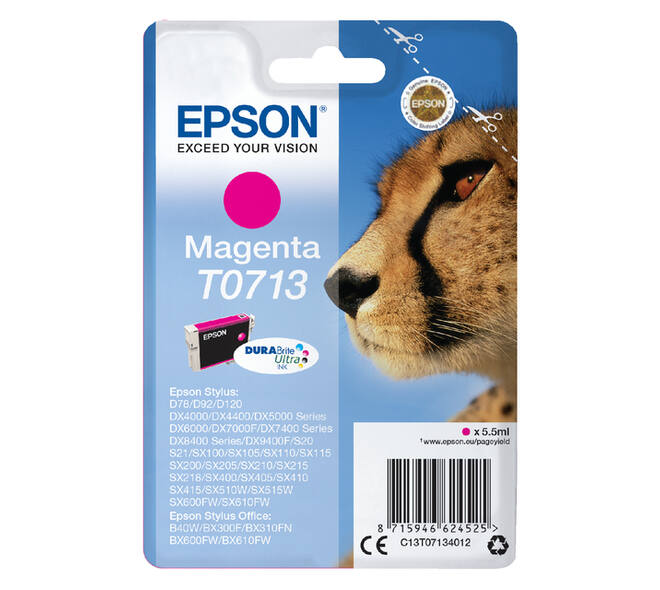 Inktcartridge Epson T0713 rood