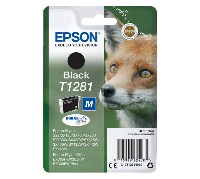 Inktcartridge Epson T1281 zwart