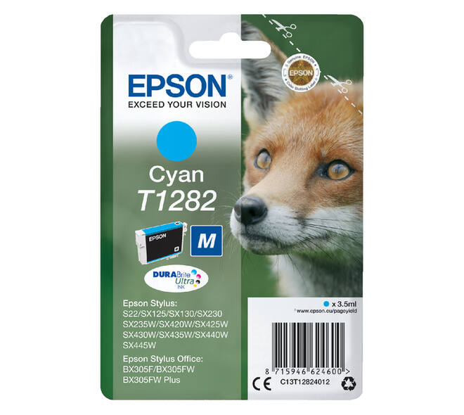 Inktcartridge Epson T1282 blauw