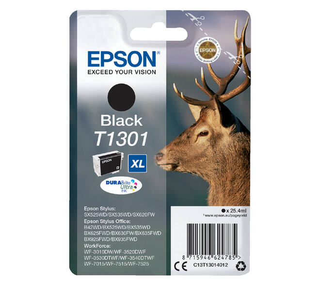 Inktcartridge Epson T1301 zwart
