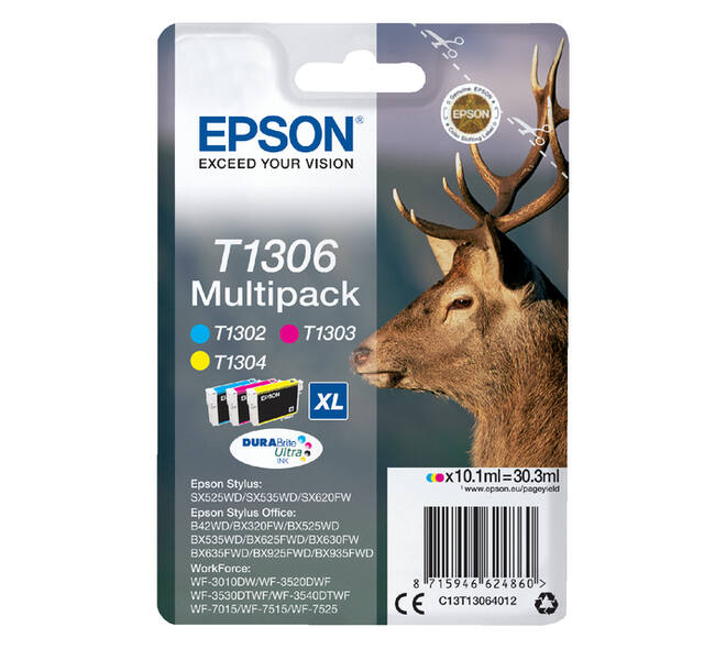 Inktcartridge Epson T1306 3 kleuren