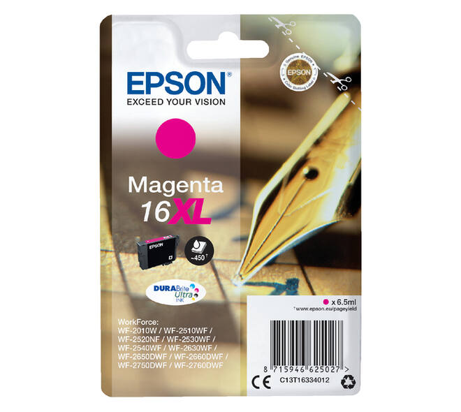 Inktcartridge Epson 16XL T1633 rood