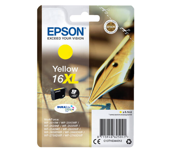 Inktcartridge Epson 16XL T1634 geel