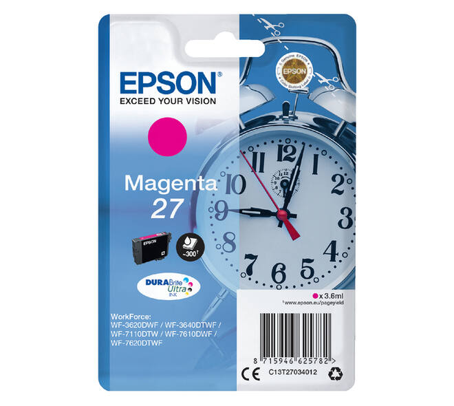 Inktcartridge Epson 27 T2703 rood