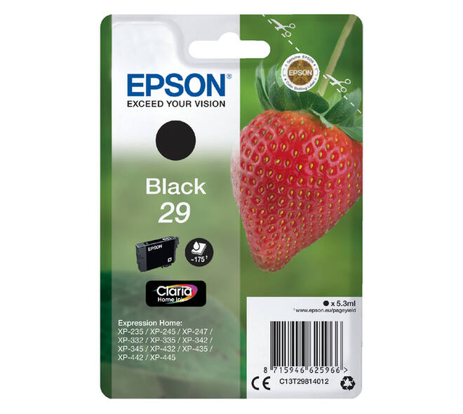 Inktcartridge Epson 29 T2981 zwart