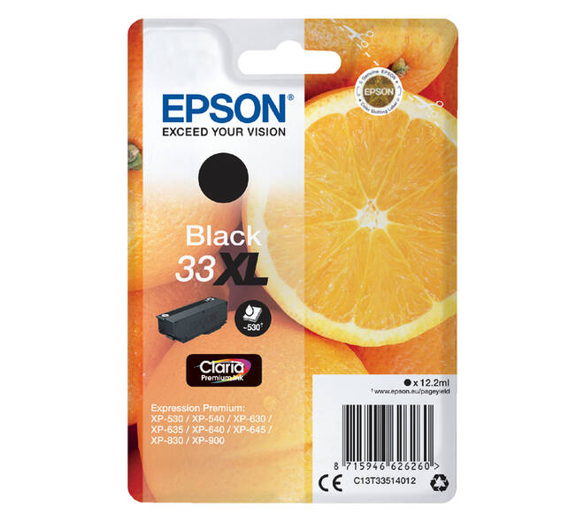 Inktcartridge Epson 33XL T3351 zwart