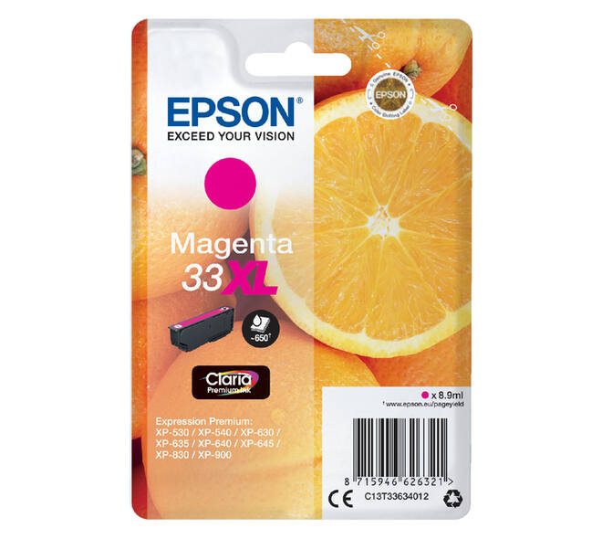 Inktcartridge Epson 33XL T3363 rood