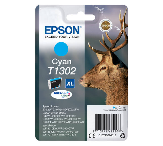 Inktcartridge Epson T1302 blauw