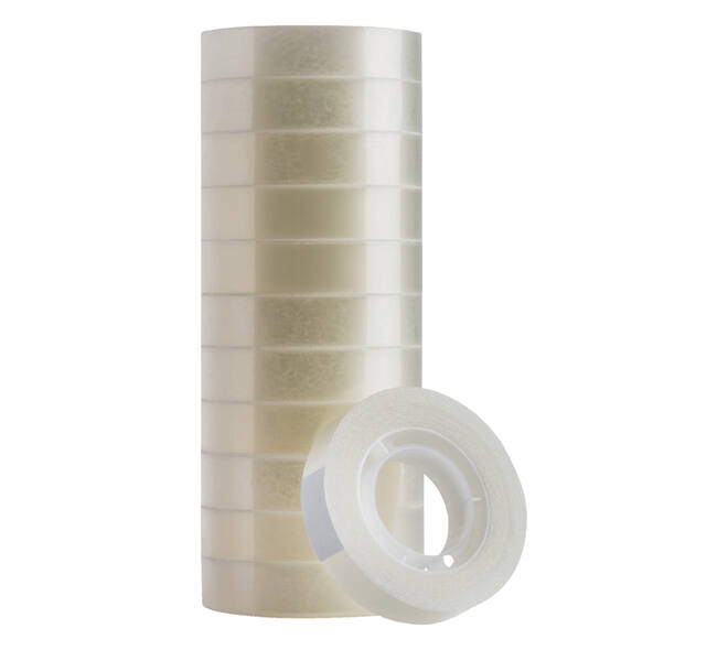 Plakband Quantore 12mmx33m transparant