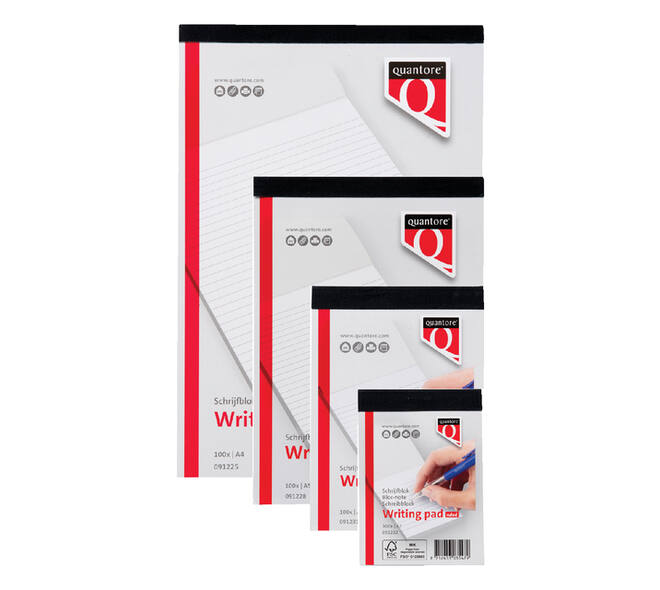 Schrijfblok Quantore A4 blanco 100vel 60gr