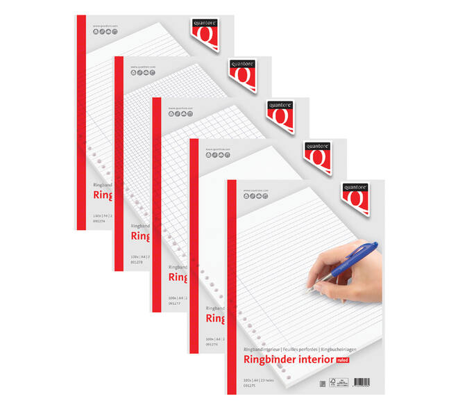 Interieur Quantore A4 23-gaats lijn 200 pagina's
