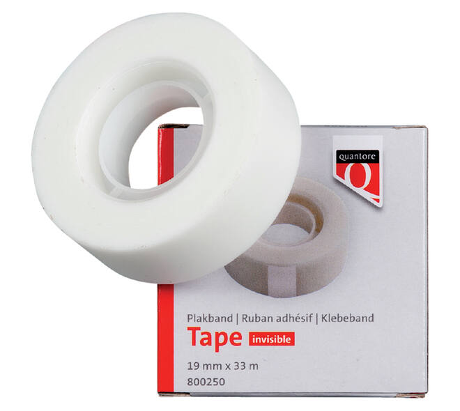 Onzichtbaar plakband Quantore 19mmx33m