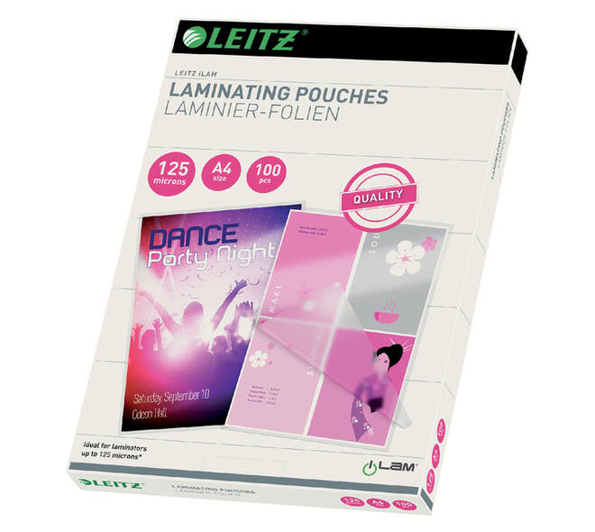 Lamineerhoes Leitz iLAM A4 2x125micron EVA 100 stuks